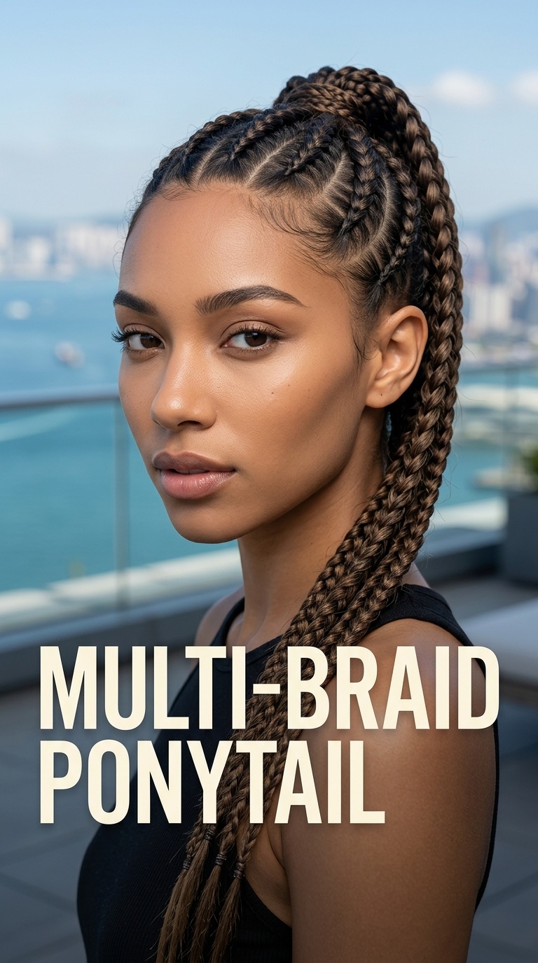 Multi-Braid Ponytail
