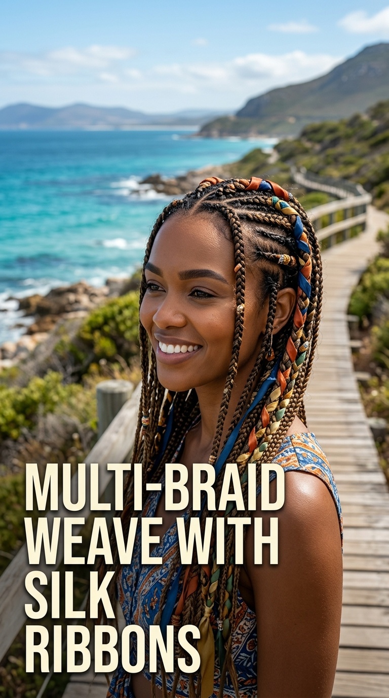 Multi-Braid Weave with Silk Ribbons