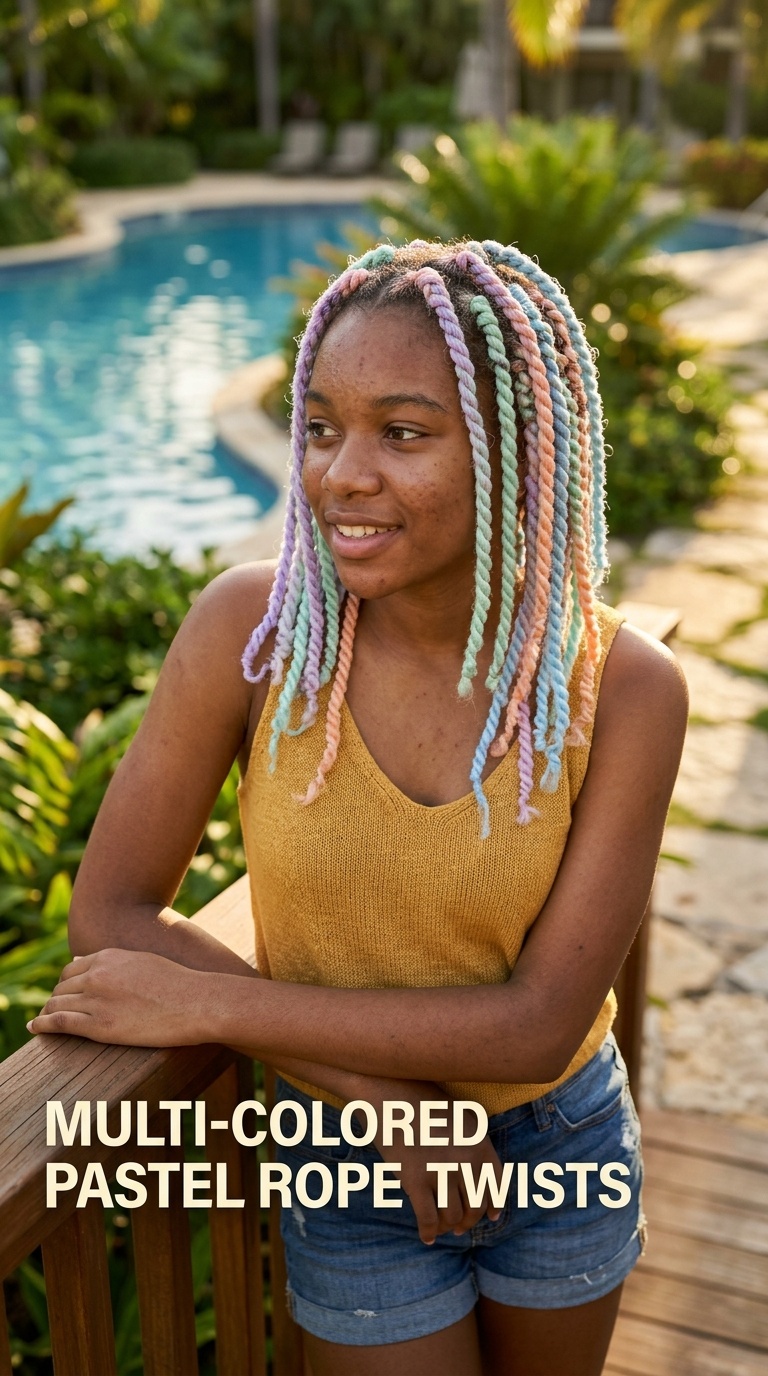 Multi-Colored Pastel Rope Twists