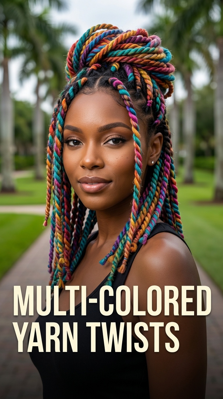 Multi-Colored Yarn Twists