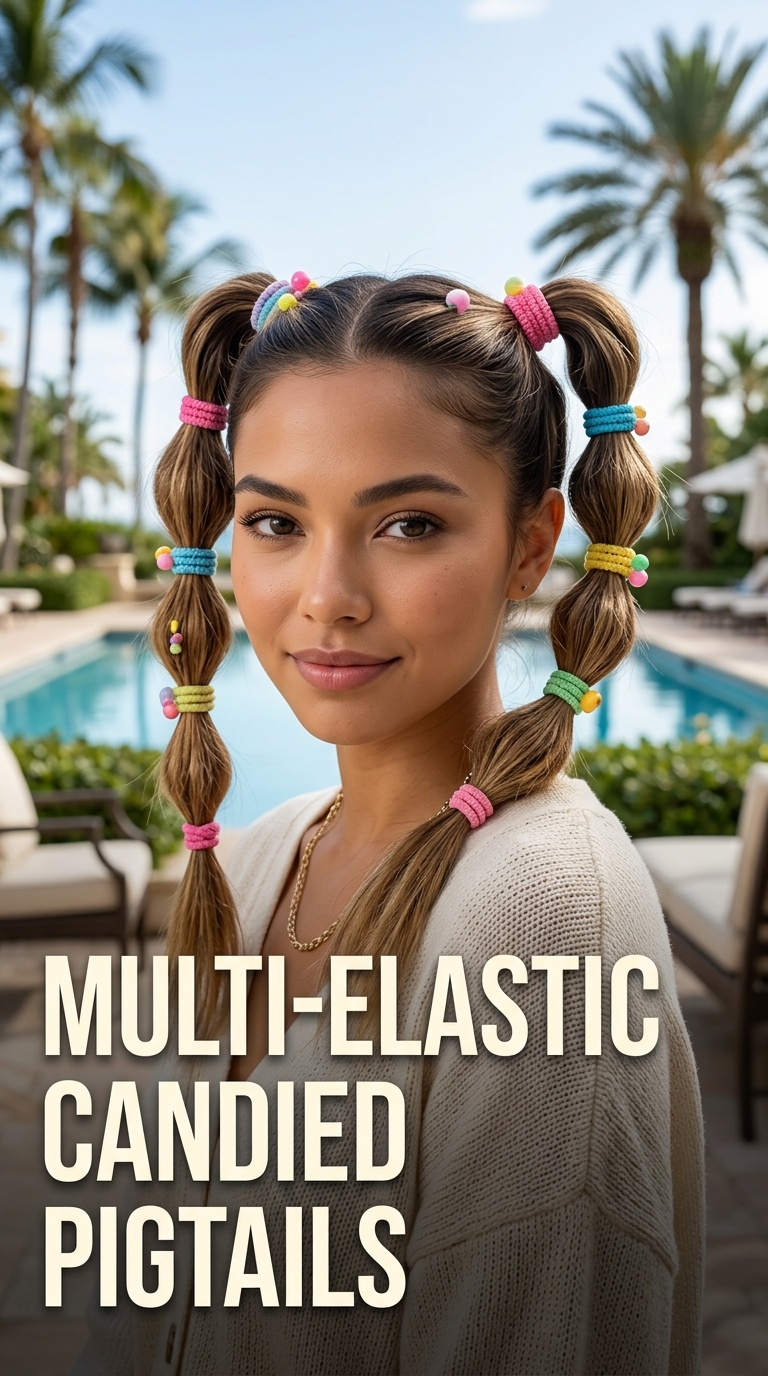 Multi-Elastic Candied Pigtails