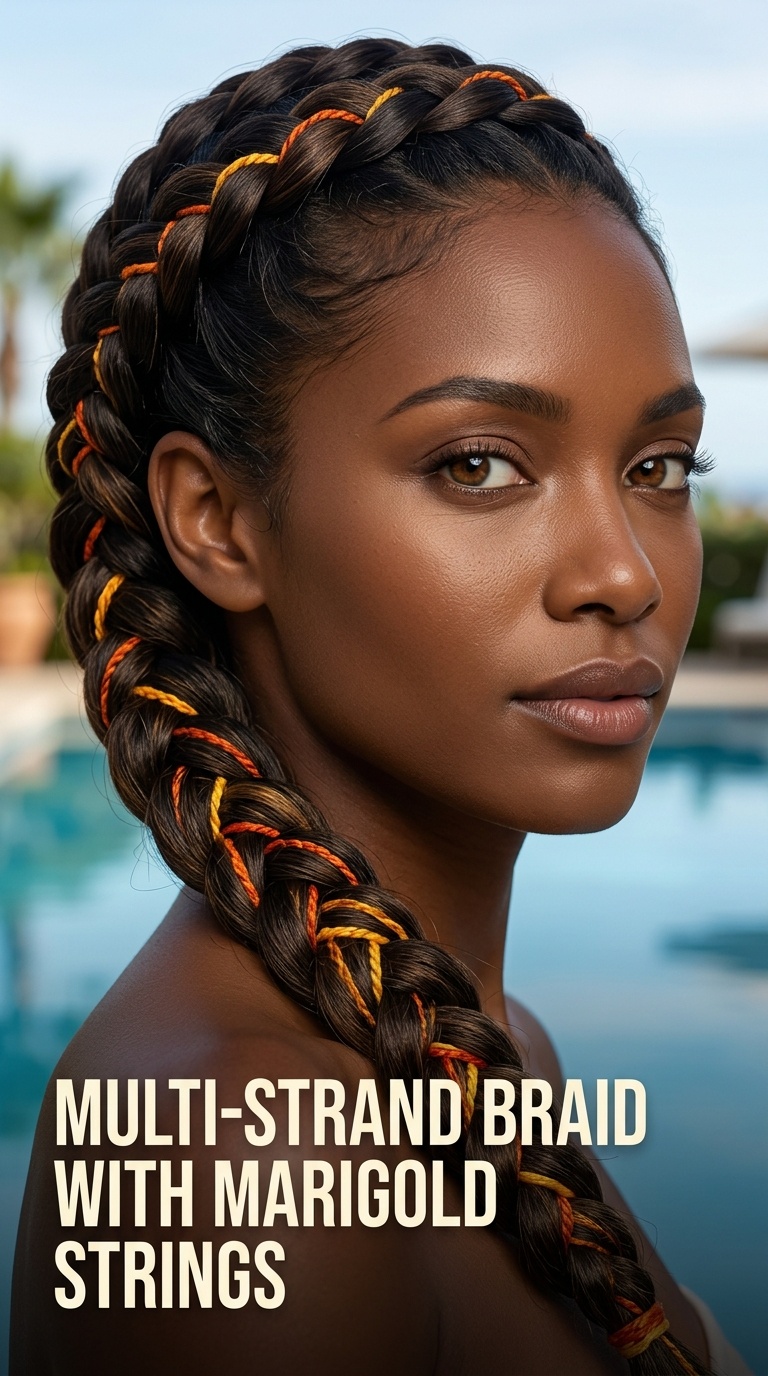 Multi-Strand Braid with Marigold Strings