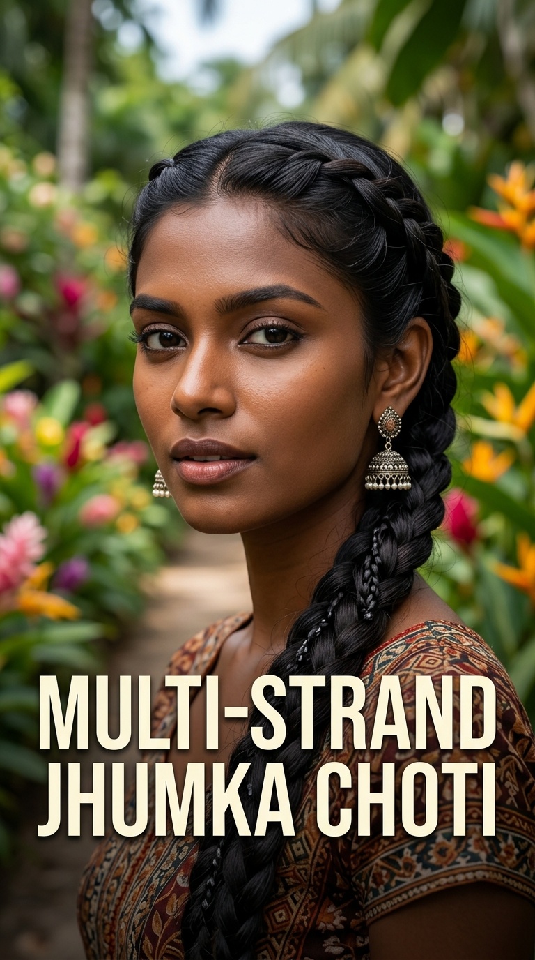 Multi-Strand Jhumka Choti