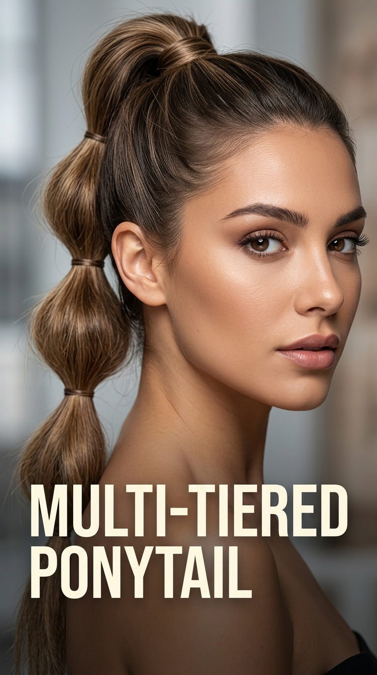 Multi-Tiered Ponytail