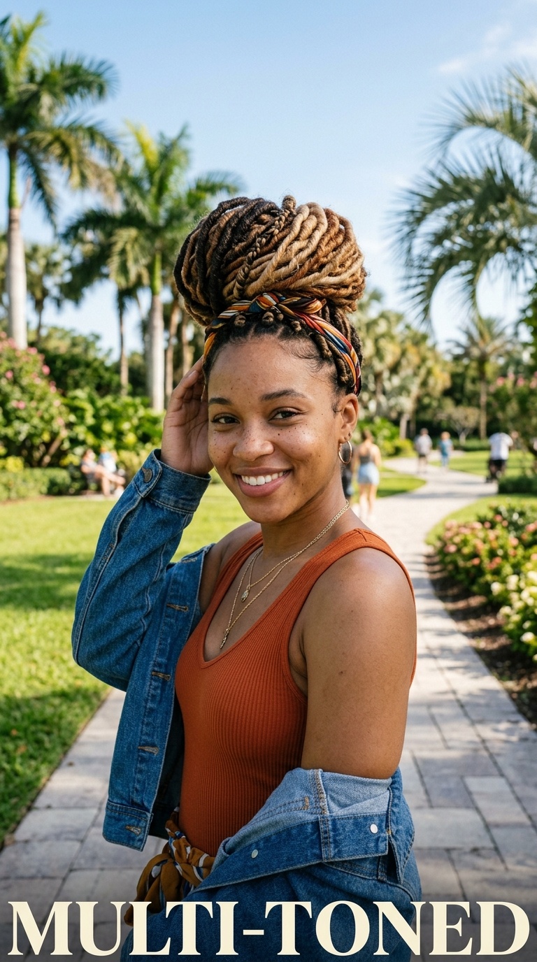 Multi-Toned Ombre Bun