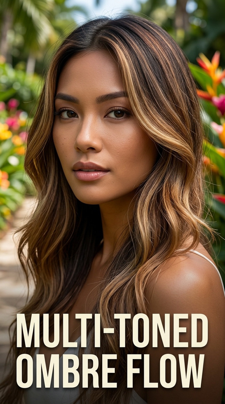 Multi-Toned Ombre Flow