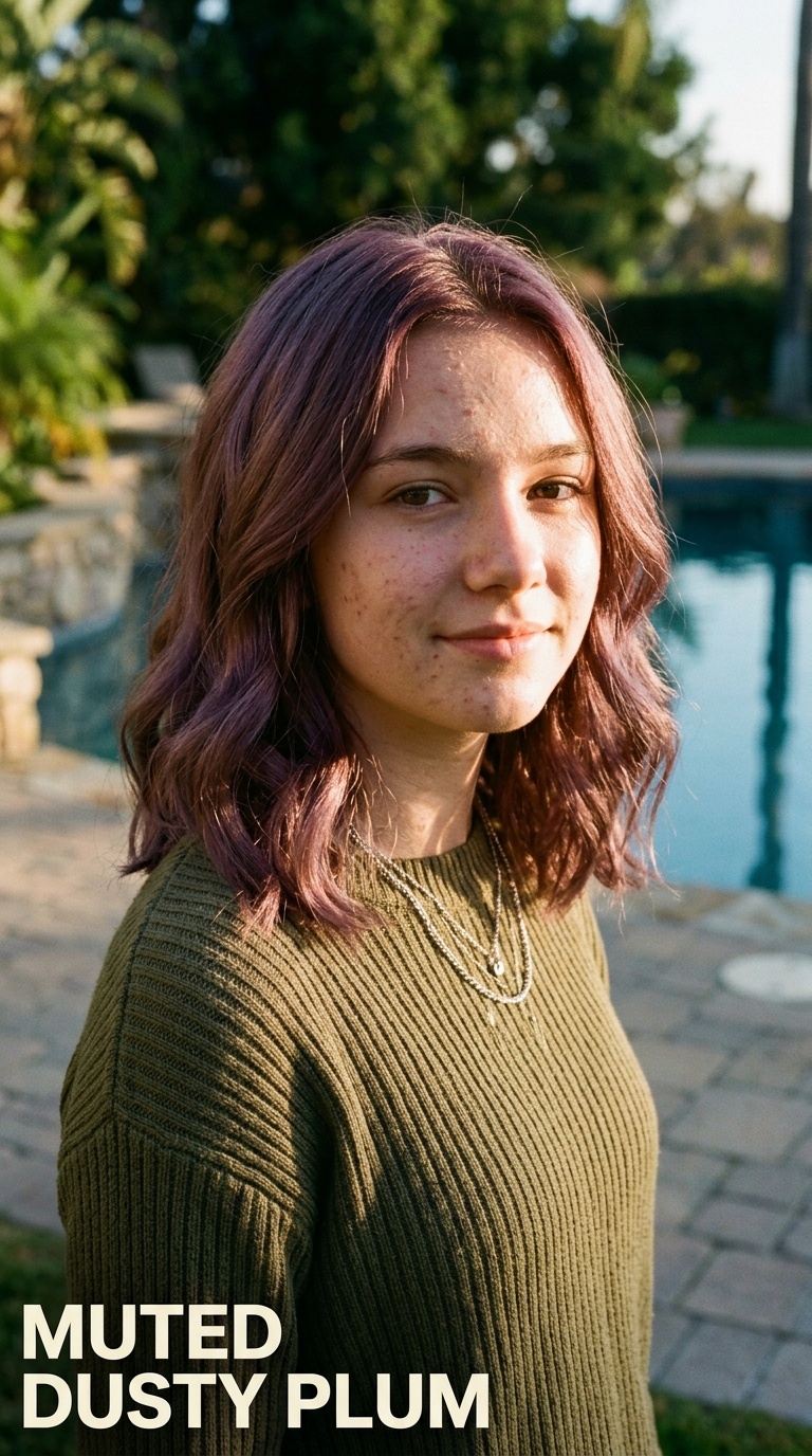 Muted Dusty Plum