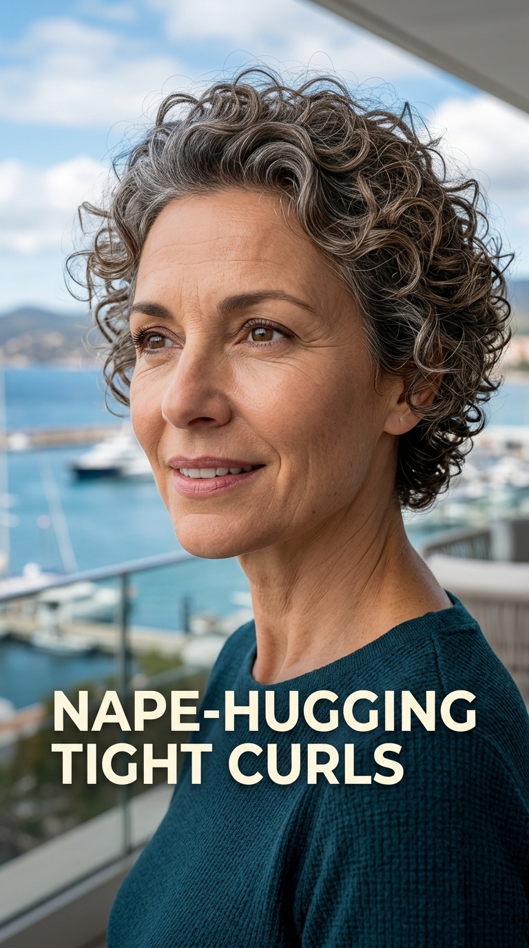 Nape-Hugging Tight Curls