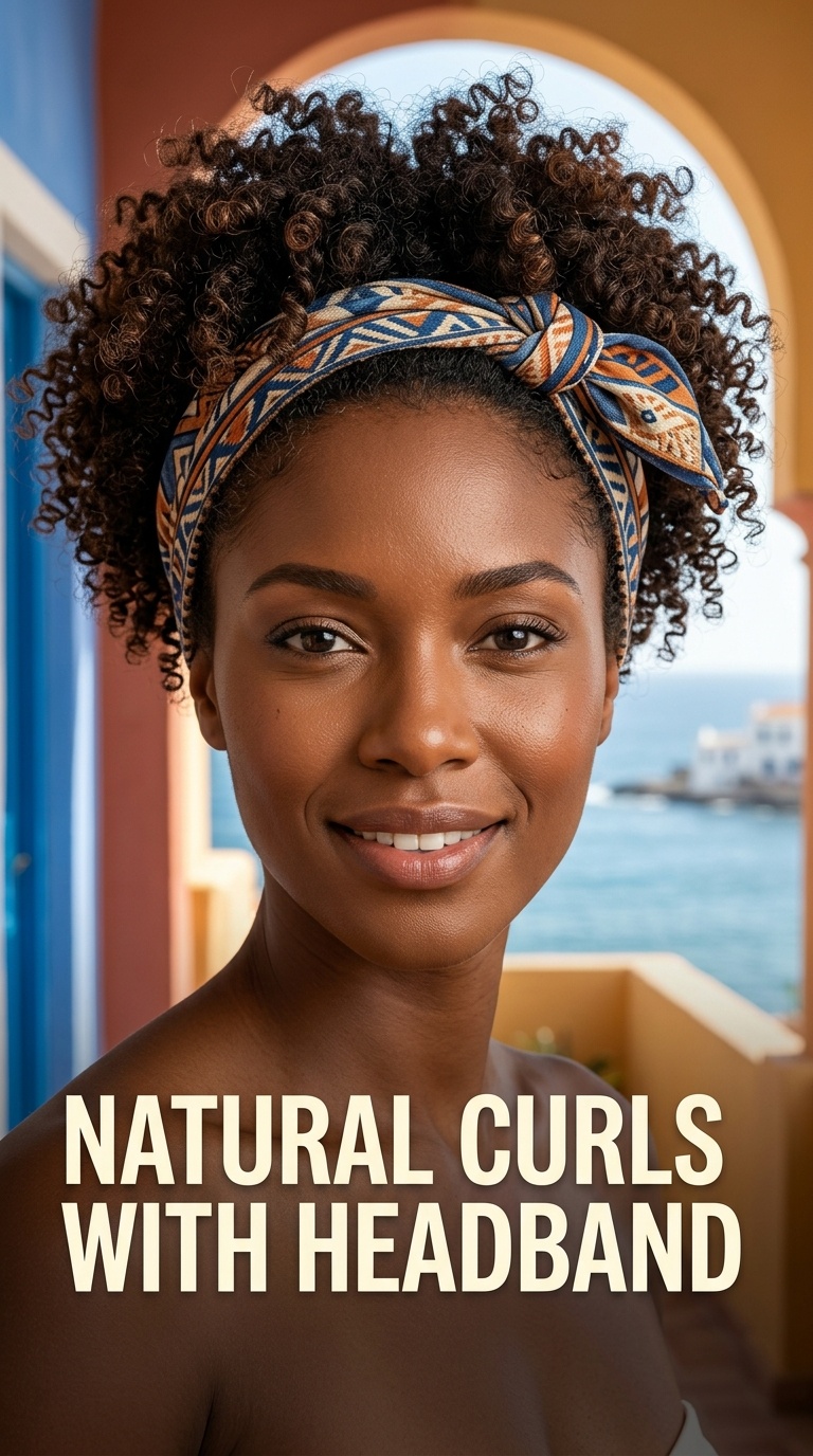 Natural Curls with Headband