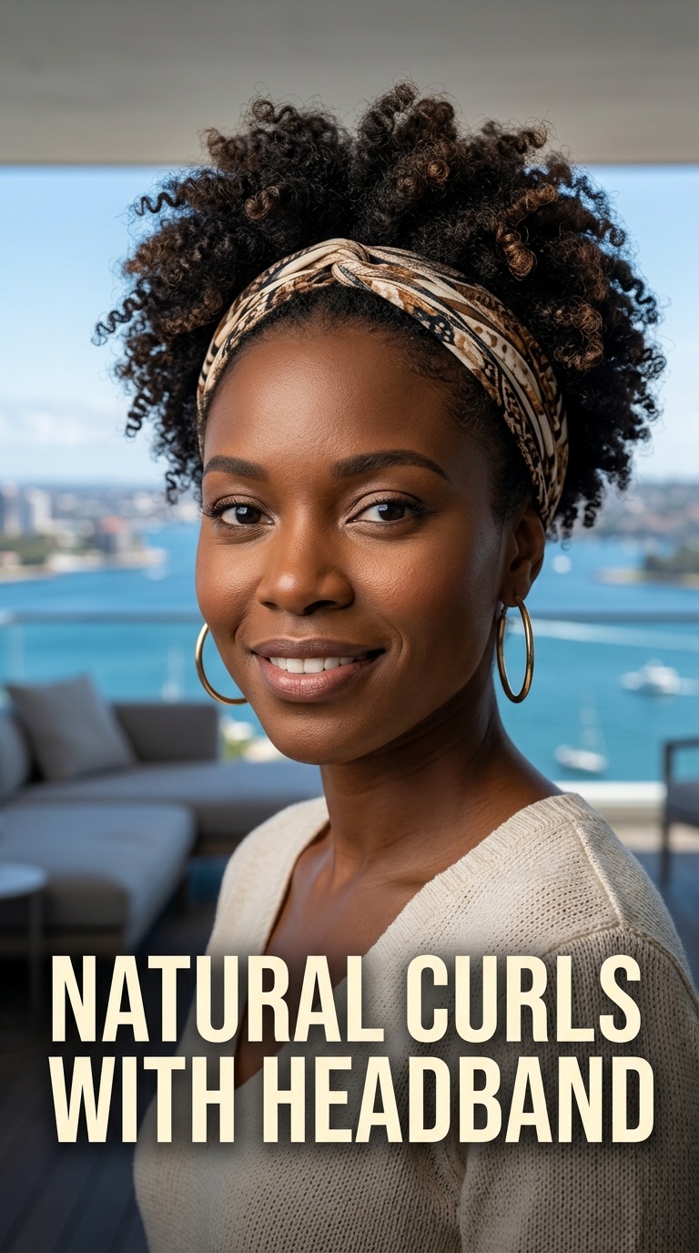 Natural Curls with Headband