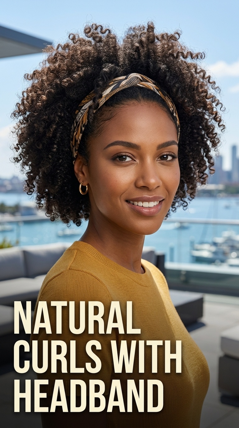 Natural Curls with Headband