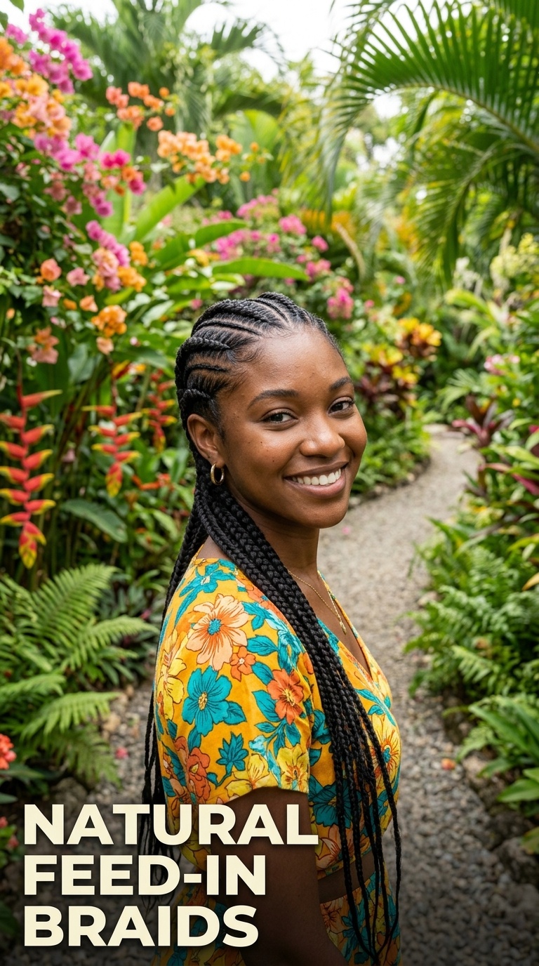 Natural Feed-in Braids