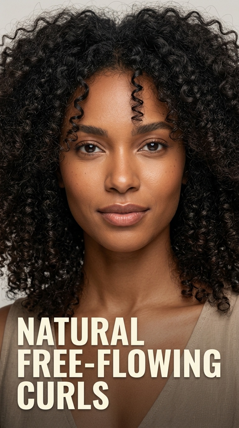 Natural Free-Flowing Curls