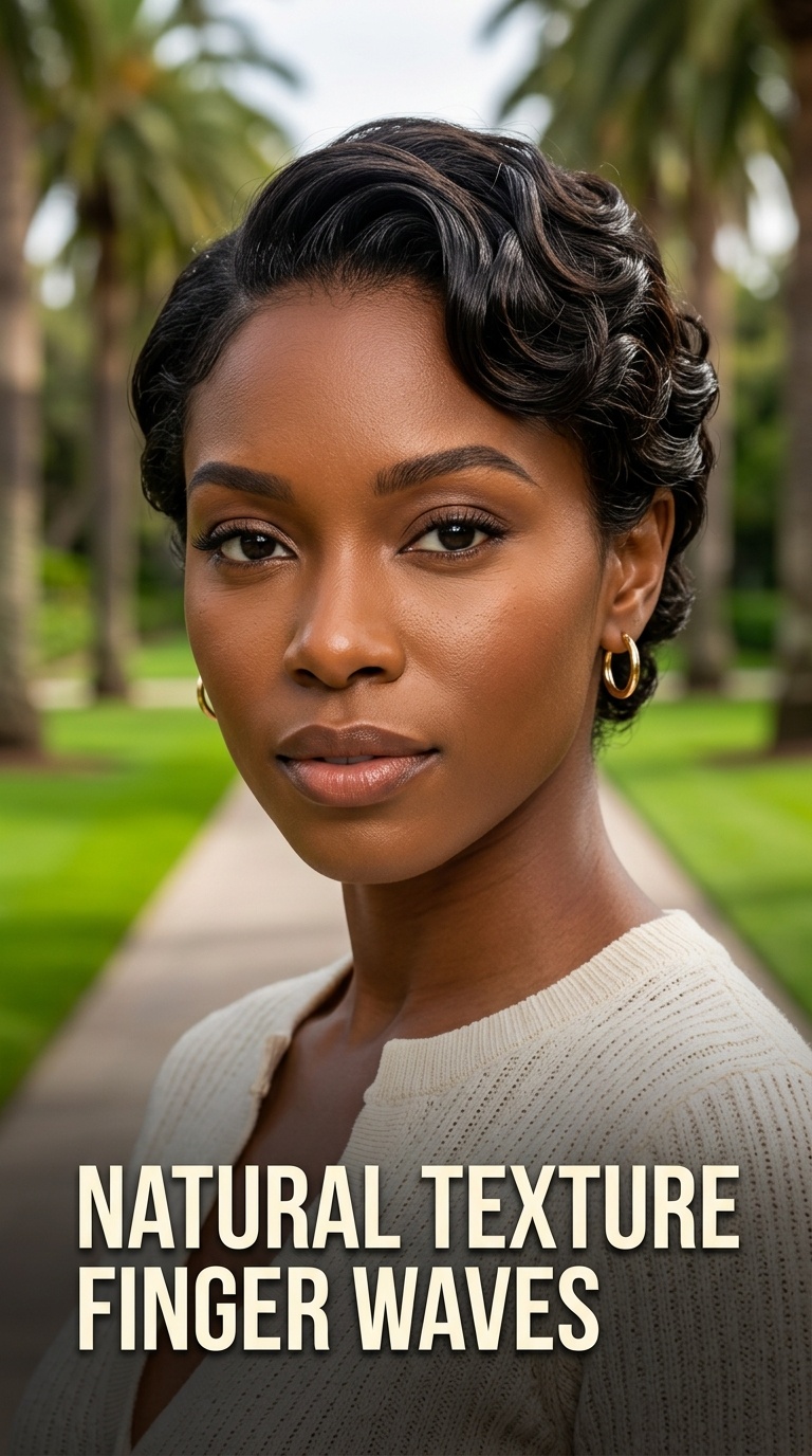 Natural Texture Finger Waves