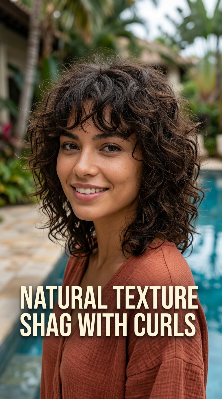 Natural Texture Shag with Curls