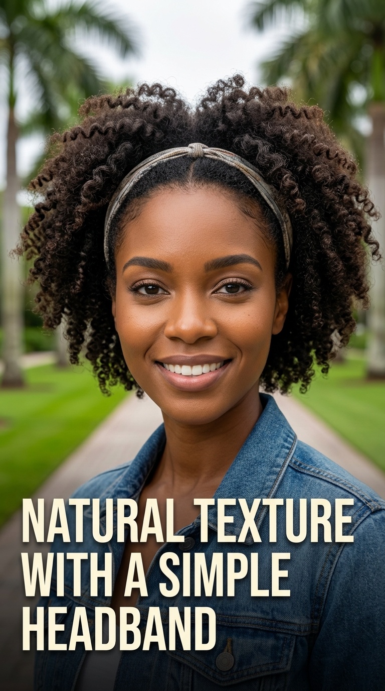 Natural Texture with a Simple Headband
