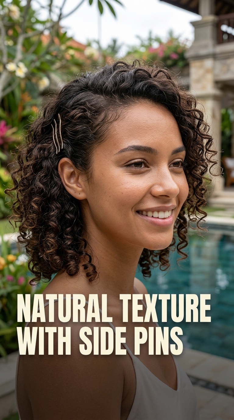 Natural Texture with Side Pins