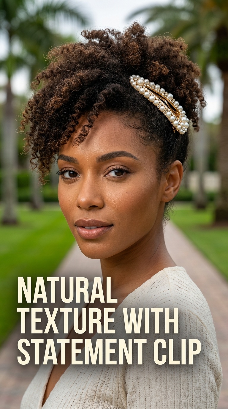 Natural Texture with Statement Clip