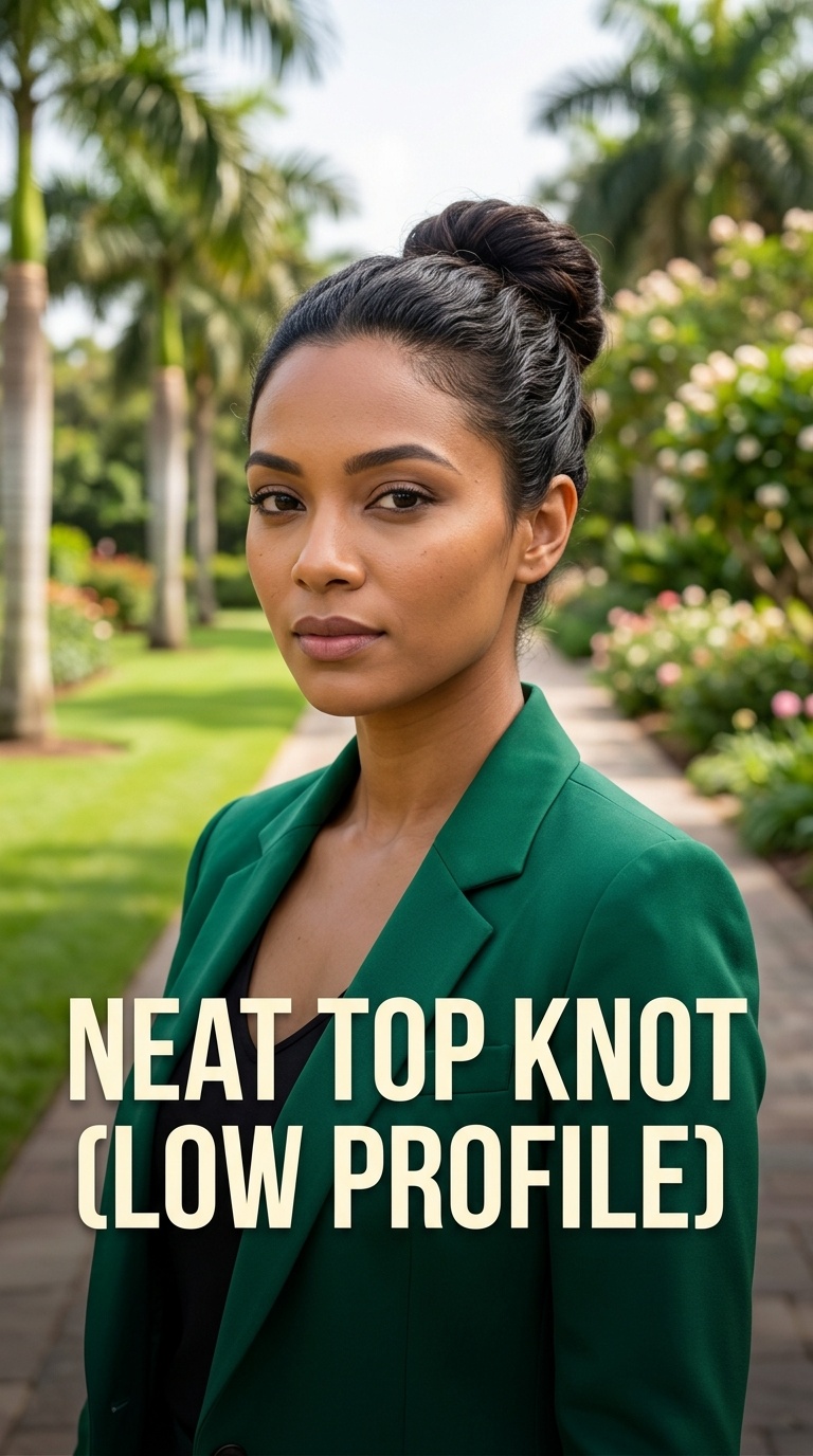 Neat Top Knot (Low Profile)
