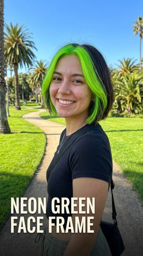 Neon Green Face Frame