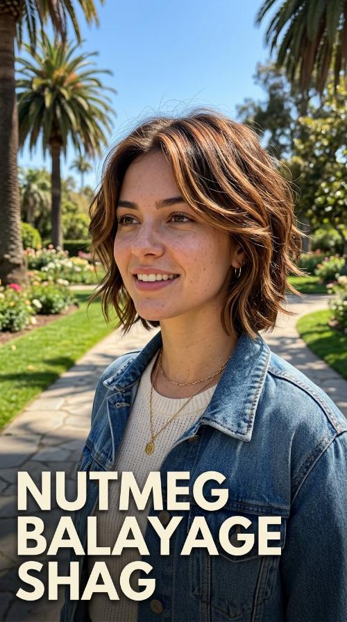 Nutmeg Balayage Shag
