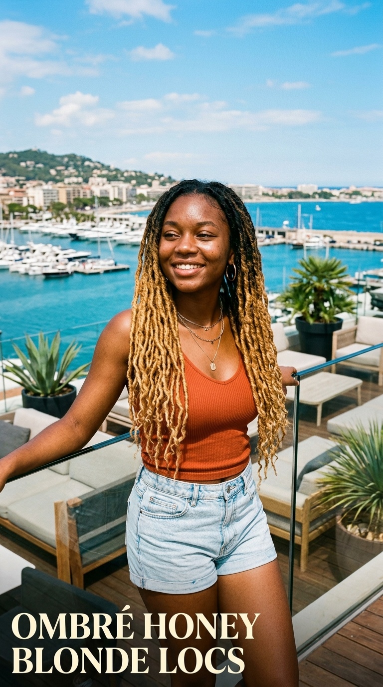 Ombré Honey Blonde Locs