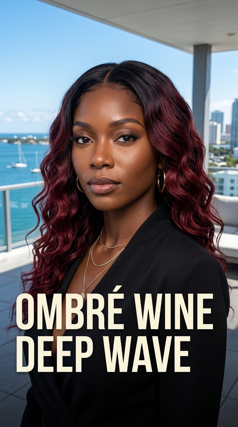 Ombré Wine Deep Wave