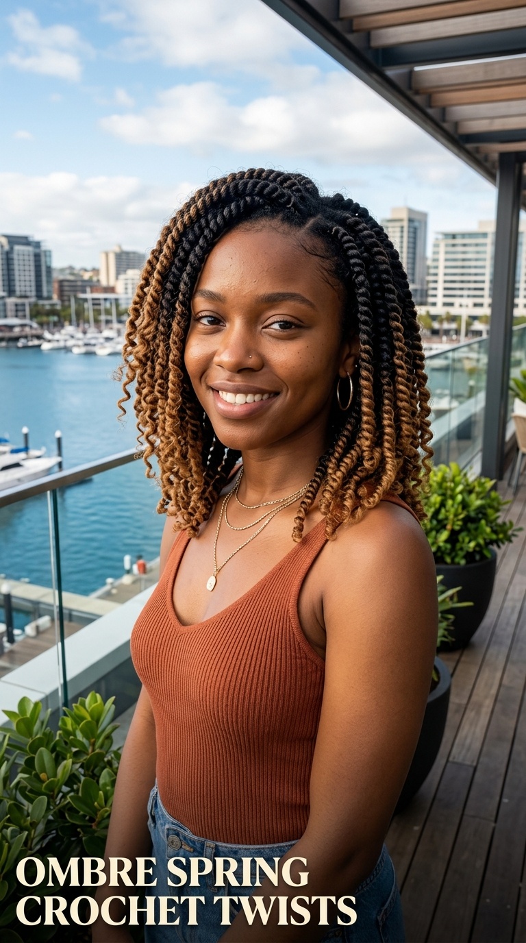 Ombre Spring Crochet Twists