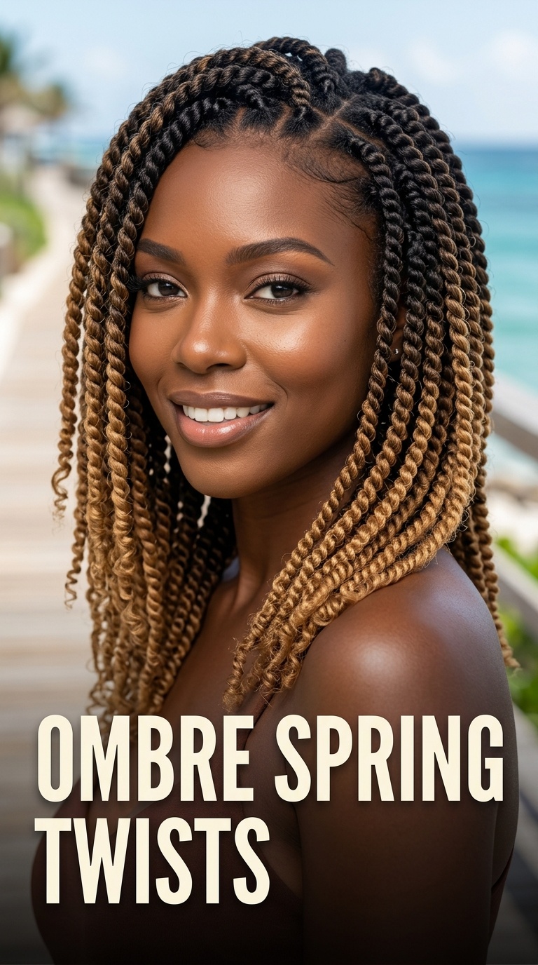 Ombre Spring Twists