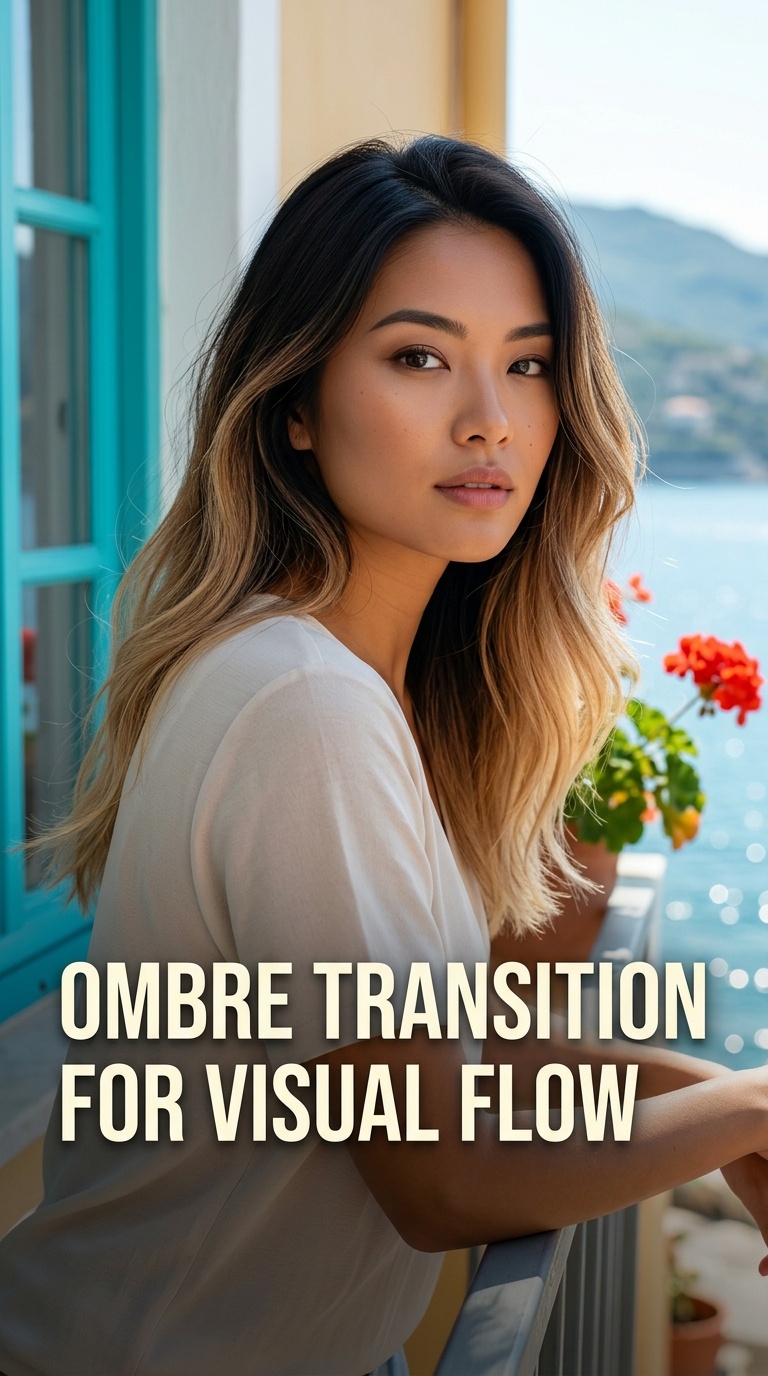 Ombre Transition for Visual Flow