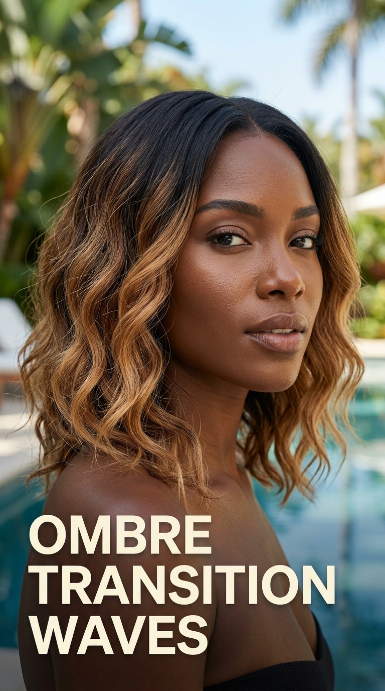 Ombre Transition Waves