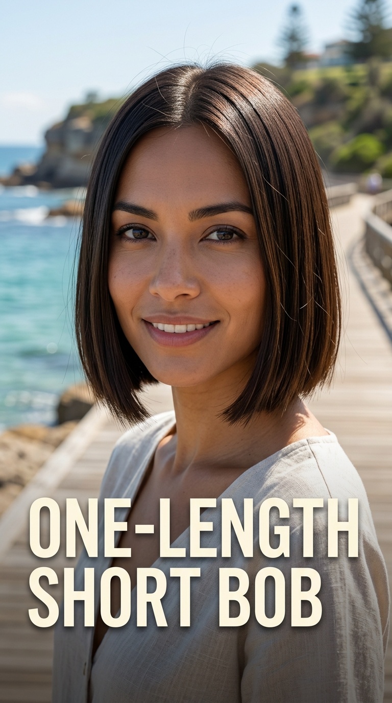 One-Length Short Bob
