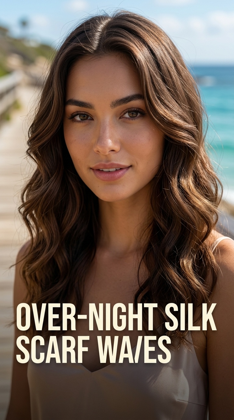 Over-Night Silk Scarf Waves