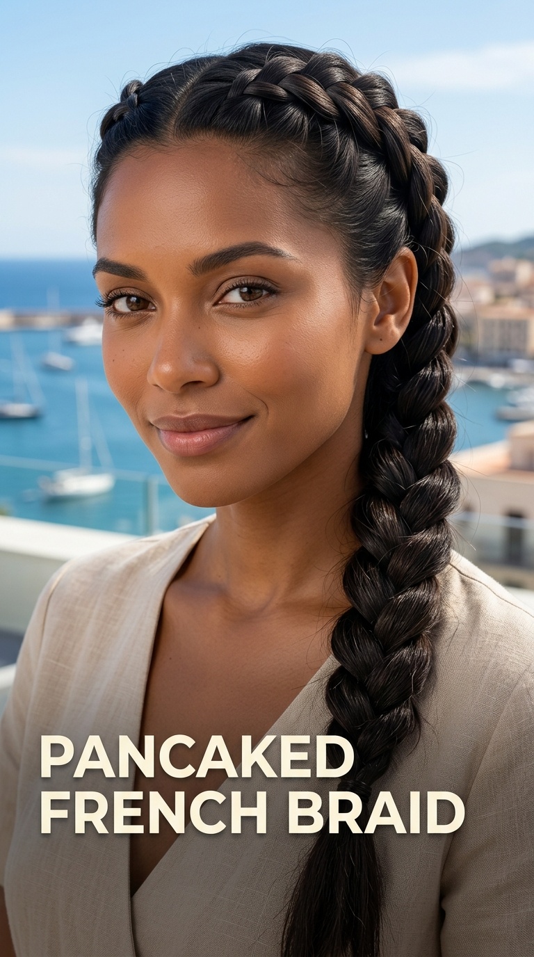 Pancaked French Braid