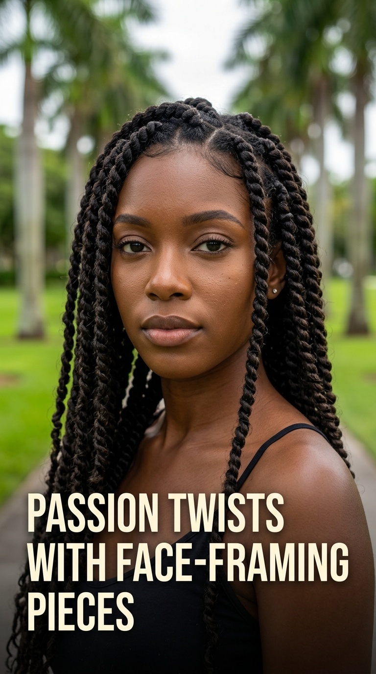 Passion Twists with Face-Framing Pieces