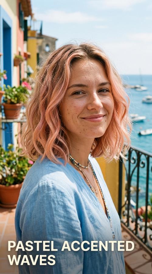 Pastel Accented Waves