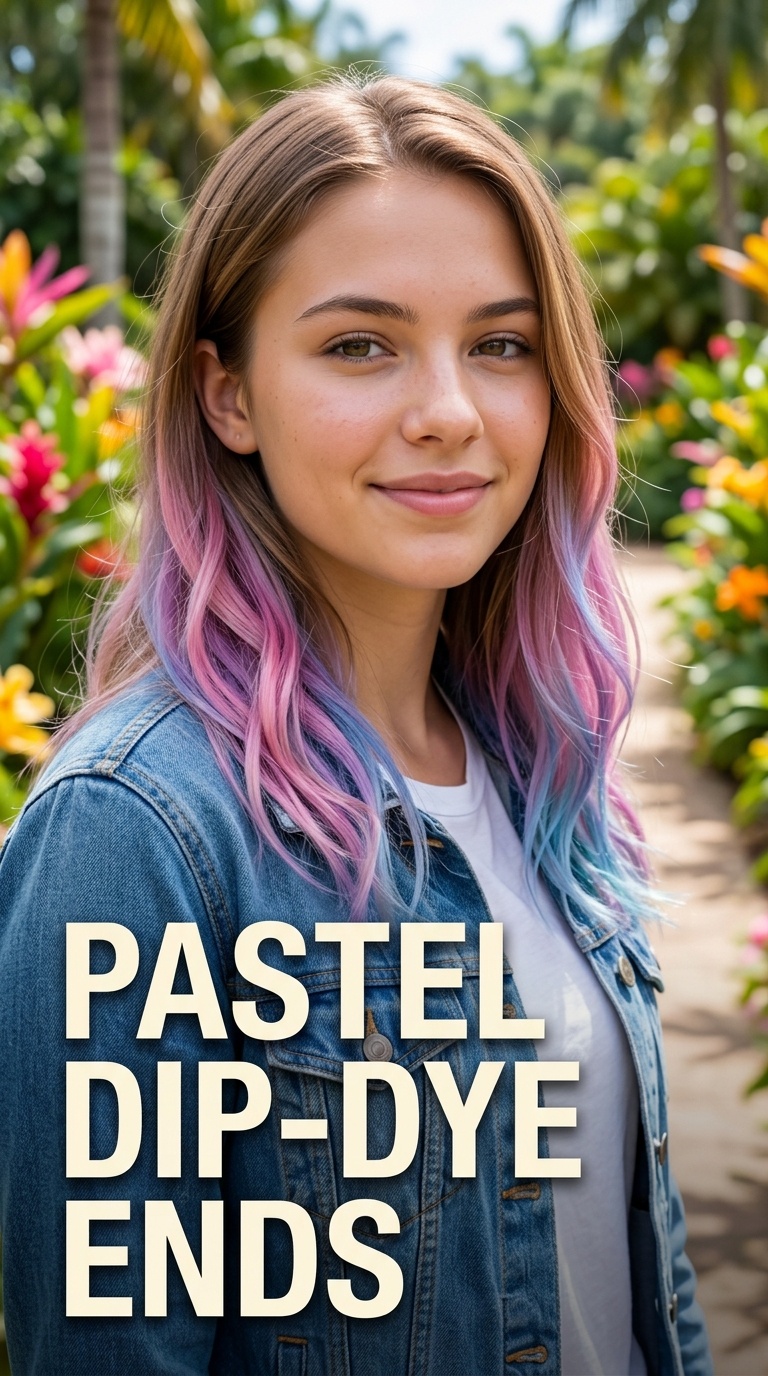 Pastel Dip-Dye Ends