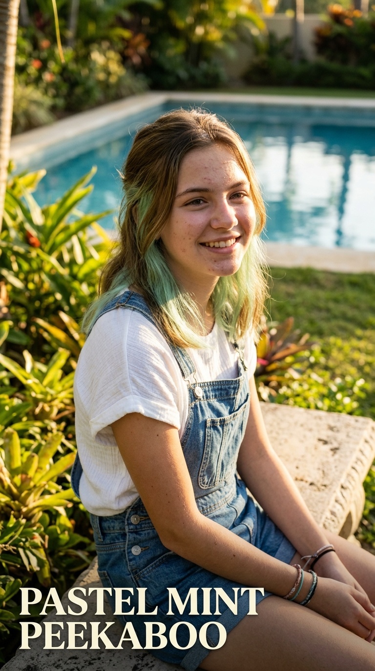 Pastel Mint Peekaboo