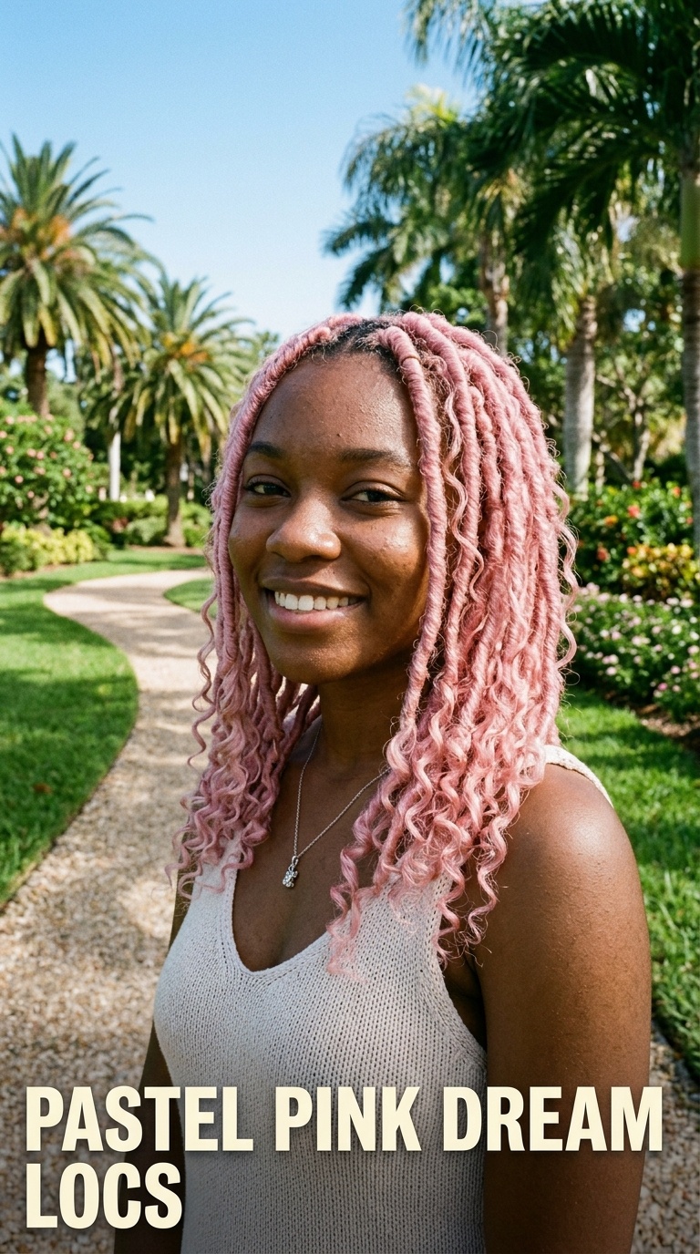 Pastel Pink Dream Locs