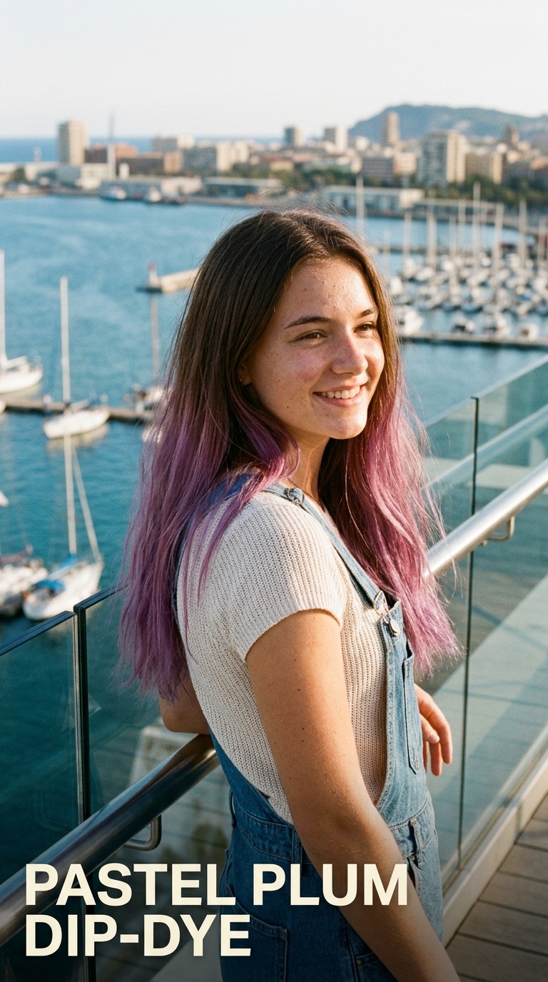 Pastel Plum Dip-Dye