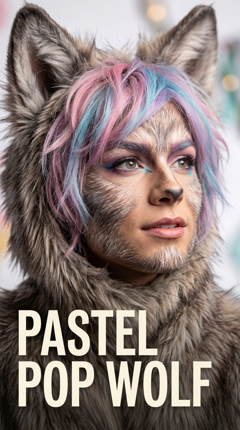 Pastel Pop Wolf