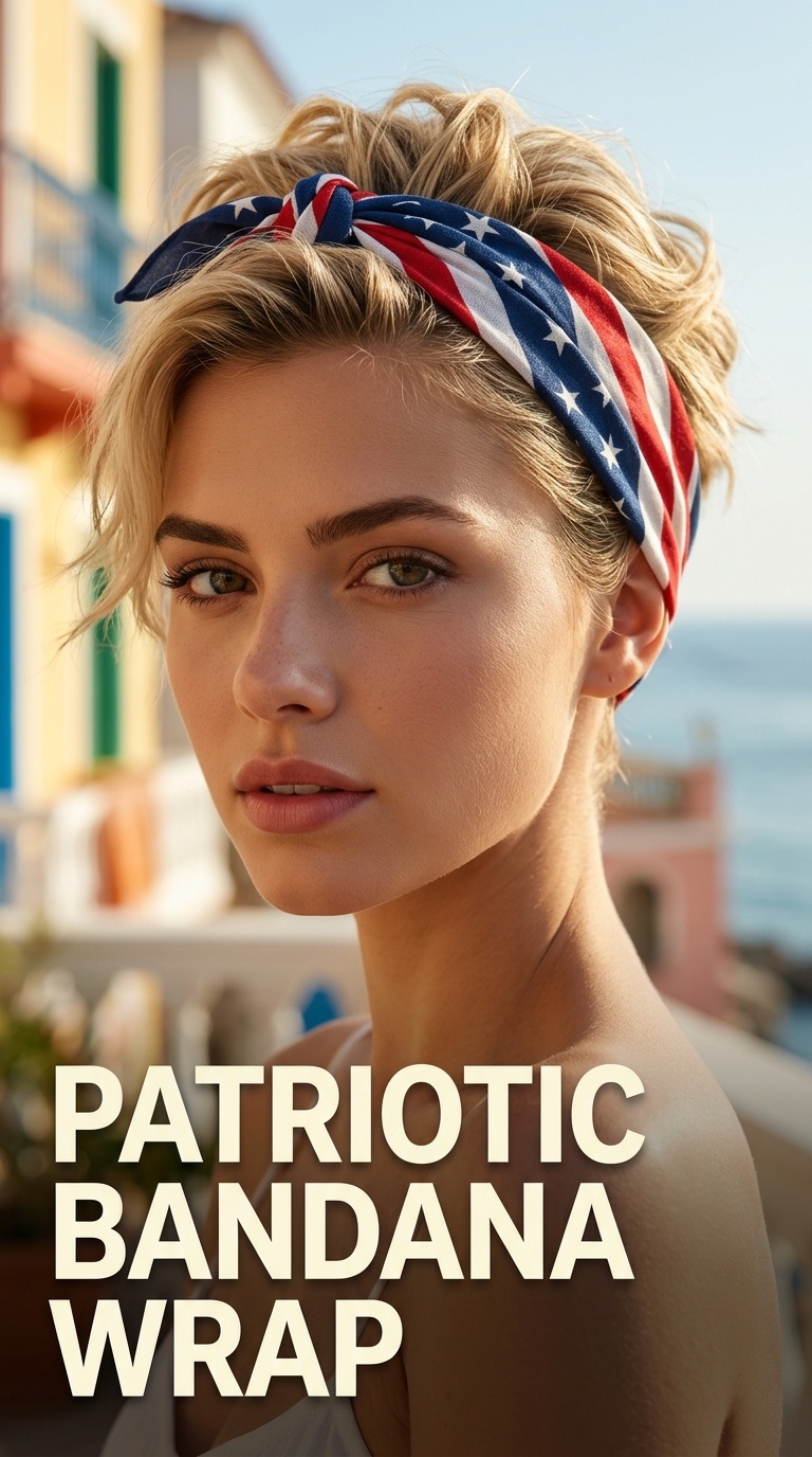 Patriotic Bandana Wrap