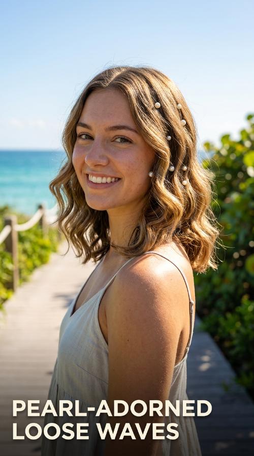Pearl-Adorned Loose Waves