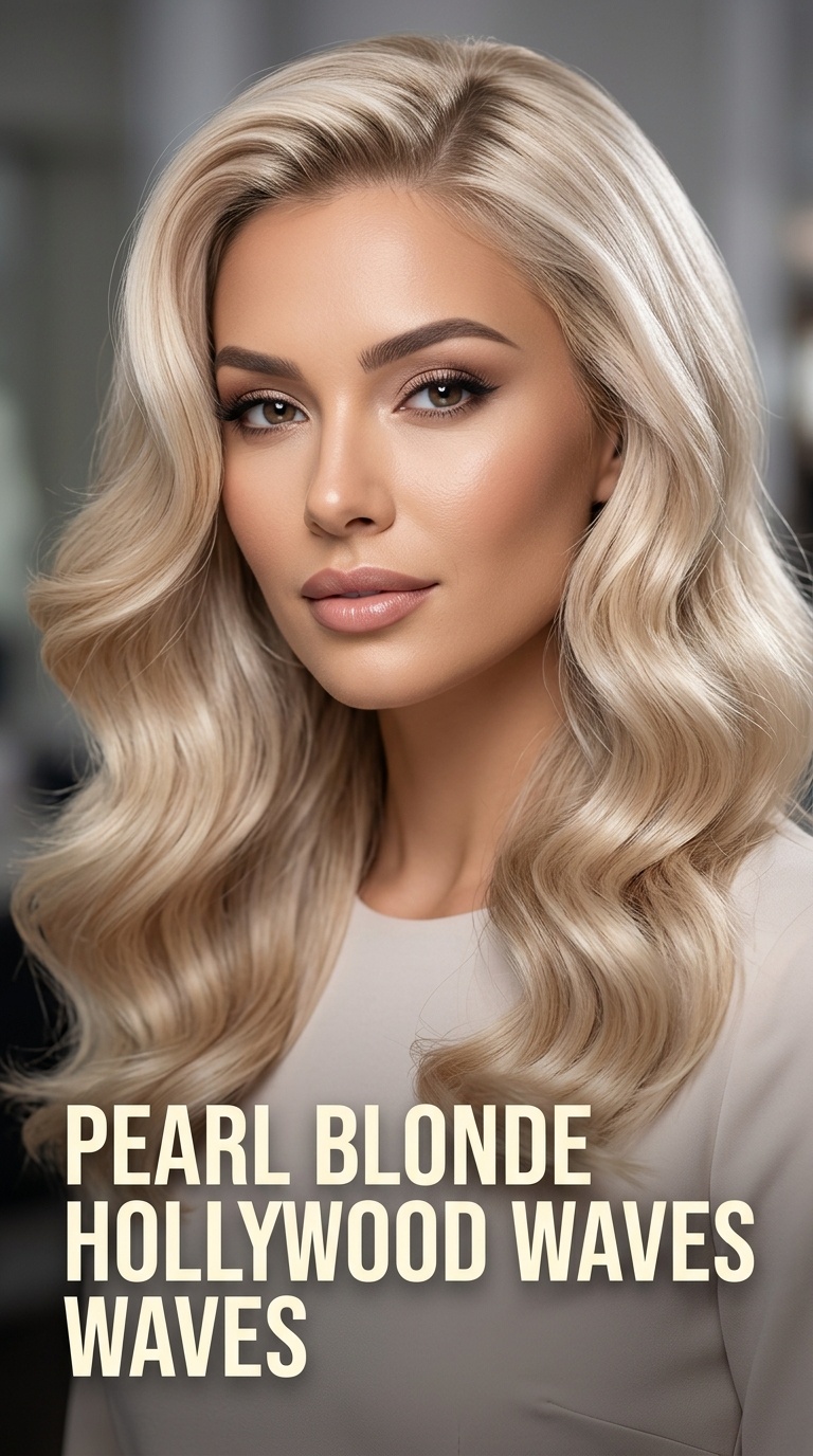 Pearl Blonde Hollywood Waves