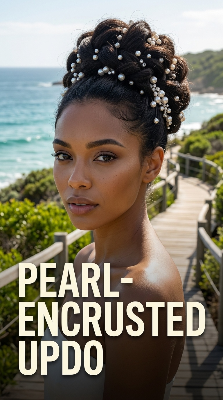 Pearl-Encrusted Updo
