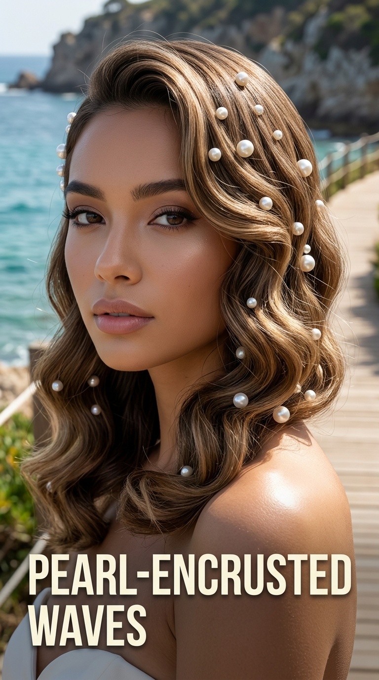 Pearl-Encrusted Waves