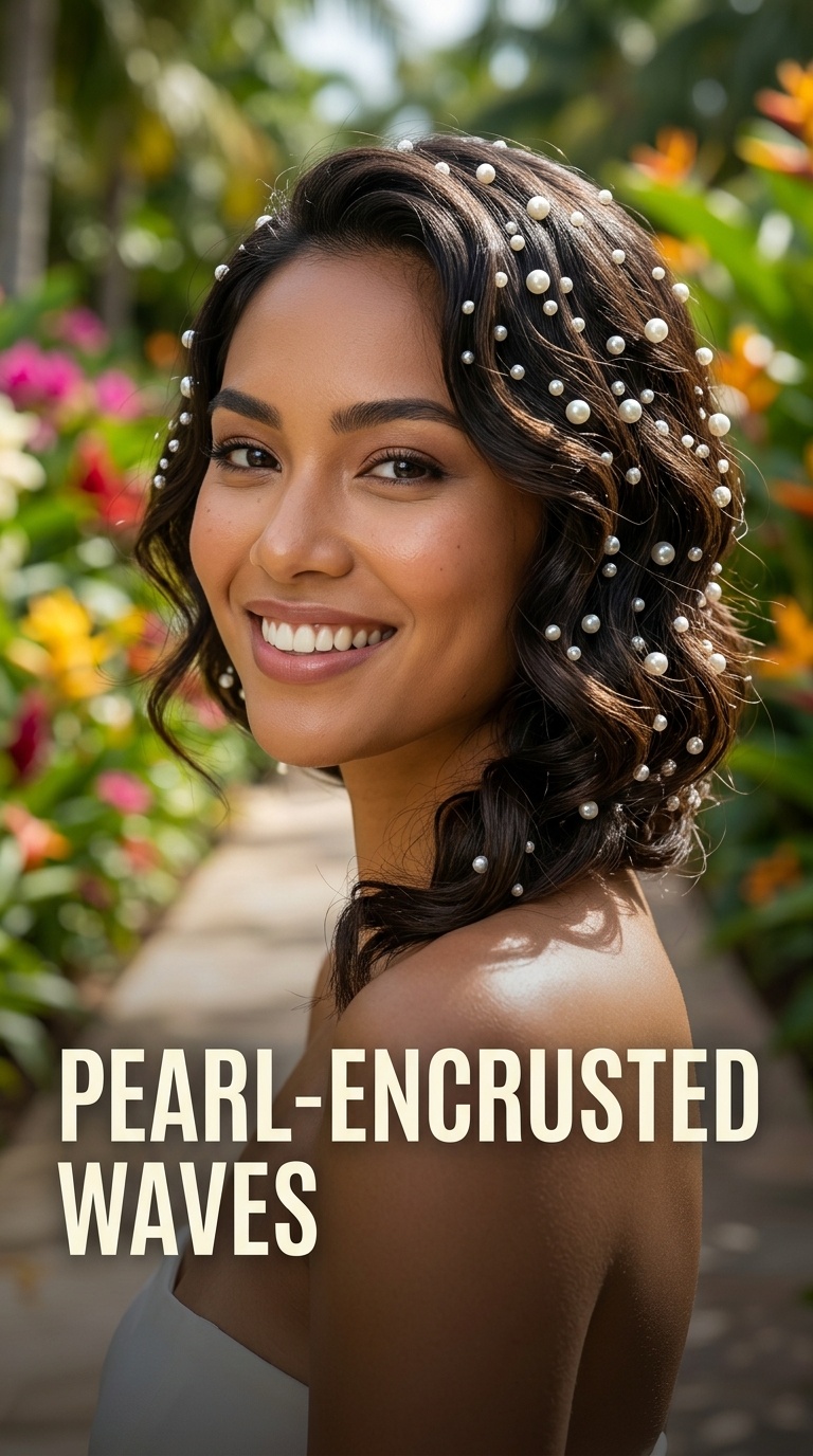Pearl-Encrusted Waves