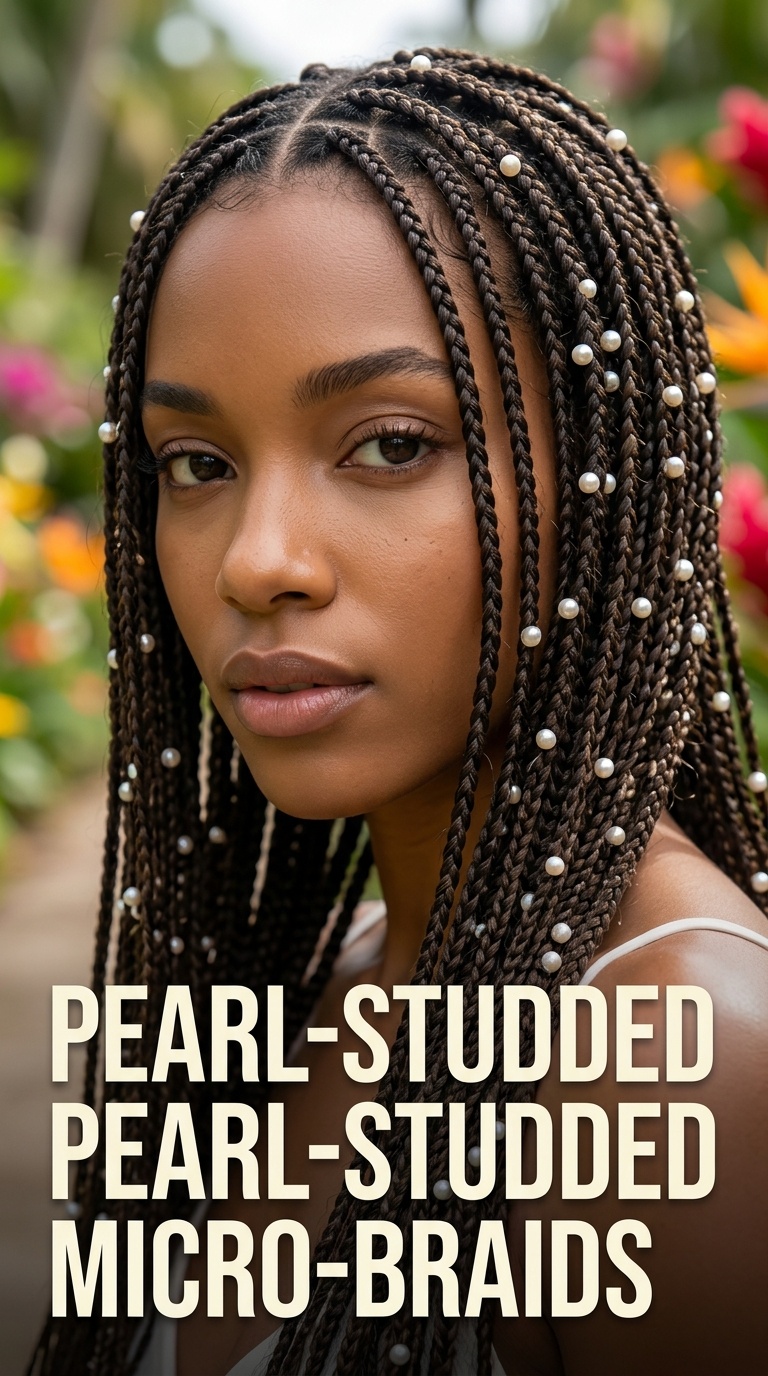 Pearl-Studded Micro-Braids