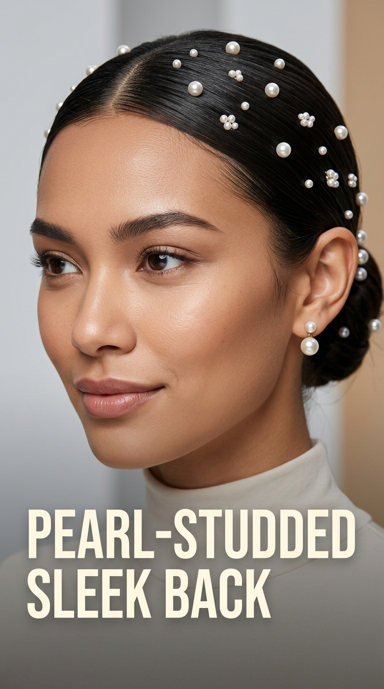 Pearl-Studded Sleek Back