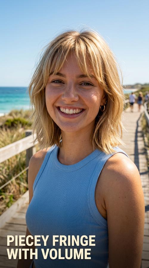 Piecey Fringe with Volume
